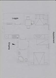 Půdorys ubytování Appartement VIDMAR-WINTERTRAUM