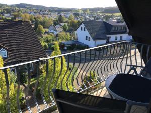 Balkón nebo terasa v ubytování Ferienhaus Talblick