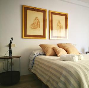 Postel nebo postele na pokoji v ubytování Apartamento Alba