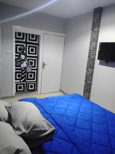 Ένα ή περισσότερα κρεβάτια σε δωμάτιο στο Castle Hostel
