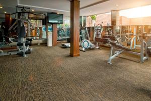 Fitness centrum a/nebo fitness zařízení v ubytování Nhat Ha L’Opera Hotel