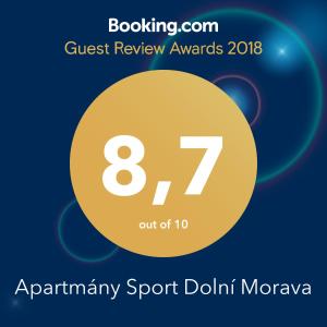a special event for the sixth suspect retrieval awards with a yellow circle at Apartmány Sport Dolní Morava in Dolní Morava