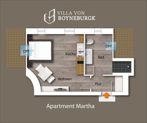 Půdorys ubytování Villa von Boyneburgk