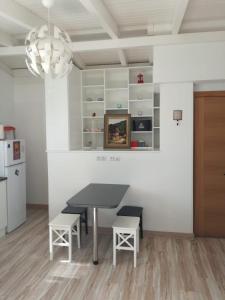 Kuchyň nebo kuchyňský kout v ubytování casapueblo