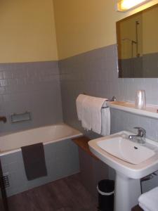 Koupelna v ubytování Hotel Valérie
