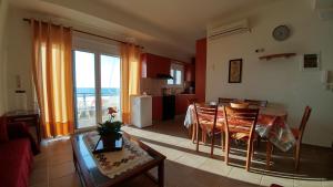 Χώρος καθιστικού στο Villa Golden Ammos Sea View