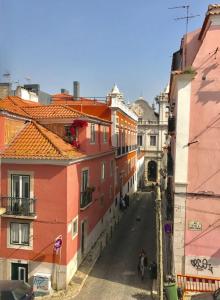 a view of a city street with buildings at In the heart of Lisbon in Lisbon