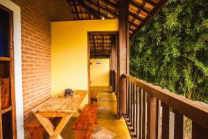 En balkon eller terrasse på Pousada Refugio dos Palmares