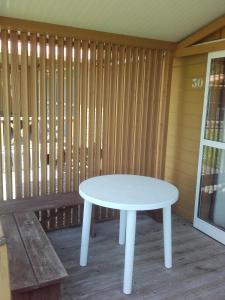 Balkón nebo terasa v ubytování Camping Deva