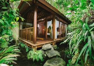 a house in the middle of a forest at Heaven in Bali in Penginyahan
