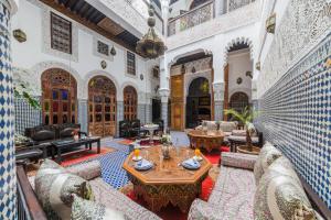 Posezení v ubytování Riad Ghita Palace
