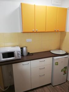 Kuchyňa alebo kuchynka v ubytovaní Apartmány pod Divadlem