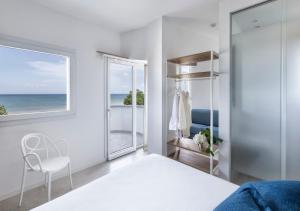 Postel nebo postele na pokoji v ubytování Hotel Meeting