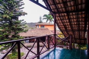 Uma varanda ou terraço em Pousada Monte Azul