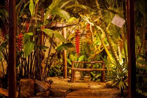 Um jardim em Pousada Monte Azul