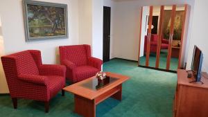 TV a/nebo společenská místnost v ubytování Eurohotel