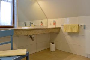 Koupelna v ubytování Hotel Bezold