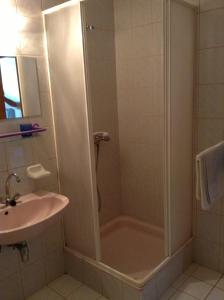 Koupelna v ubytování Vili Apartmanház
