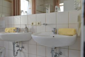 Koupelna v ubytování Hotel Bezold