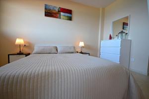 Posteľ alebo postele v izbe v ubytovaní Ferienwohnung Paraiso 2 Costa Calma Meerblick