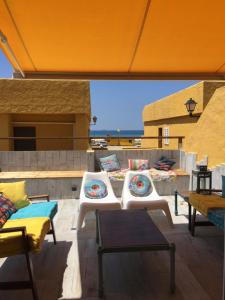 Posezení v ubytování Playa Beach Las Cabañas 1