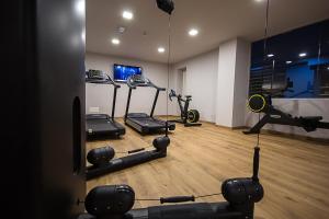 Fitness centrum a/nebo fitness zařízení v ubytování Hotel Europa
