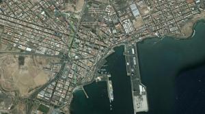 Nespecifikovaný výhled na destinaci Puerto del Rosario nebo výhled na město při pohledu z apartmánu