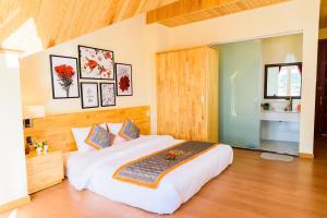 Voodi või voodid majutusasutuse VF Hotel Dalat toas
