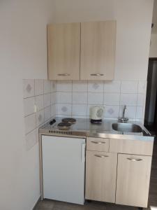 Kuchyň nebo kuchyňský kout v ubytování Apartments Barcarola
