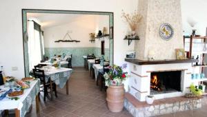 ห้องอาหารหรือที่รับประทานอาหารของ Agriturismo le colline di Capalbio