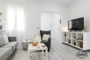 TV a/nebo společenská místnost v ubytování Antiques Market - Apartamento de 3 dormitorios con Parking