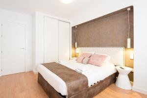 Postel nebo postele na pokoji v ubytování Centrico apartamento 2 dorm