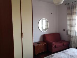 A seating area at Checchi House