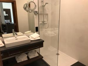Koupelna v ubytování Hotel Donauhof Mauthausen