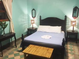Cama o camas de una habitación en Hotel La Polvora
