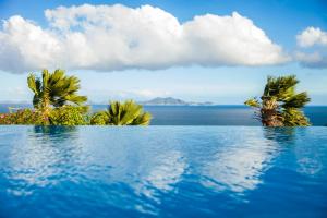 Vieux-FortCasa la Colline的可以看到海景的游泳池