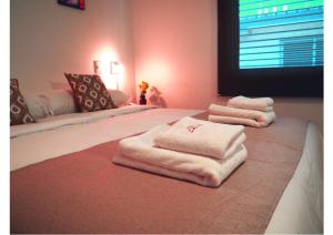 Cama ou camas em um quarto em Umbral del Aconcagua