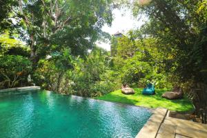 Zahrada ubytování Yuliati House Ubud