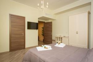 A bed or beds in a room at B&B Vista Santuario