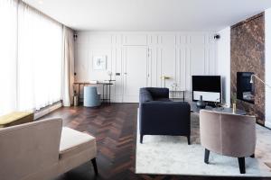 TV a/nebo společenská místnost v ubytování Pillows Grand Boutique Hotel Reylof Ghent