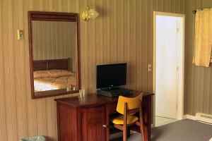 Televisi dan/atau pusat hiburan di Mountain View Motel & Cottages