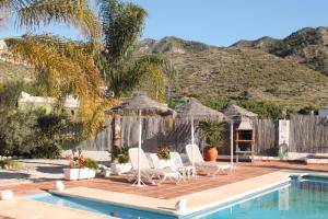 Vista general de una montaña o vista desde la villa