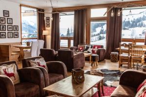 Posezení v ubytování Hôtel Le Relais Alpin