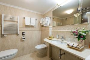 Koupelna v ubytování Hotel Moskva