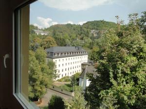 a view of a building from a window at Haus St. Josef in Vallendar