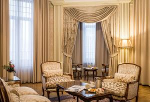 Posezení v ubytování Hotel Moskva