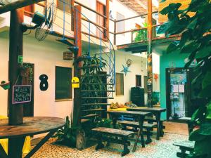 Posezení v ubytování Buddy's Hostel Itacaré