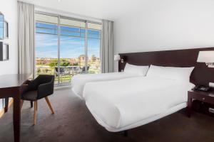 Un ou plusieurs lits dans un hébergement de l'établissement B&B HOTEL Cantanhede Coimbra