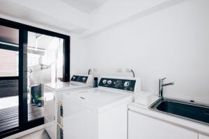 Köök või kööginurk majutusasutuses Star Hostel Taipei East