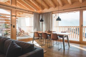 Posezení v ubytování Chesa Muntanella